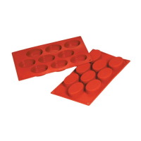 Силиконовая форма P.L. Proff Cuisine Овал 8 ячеек 75*55 мм, h 35 мм (30*17,5 см)