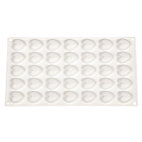 Силиконовая форма P.L. Proff Cuisine Микро сердце 35 ячеек 23*25*10 мм