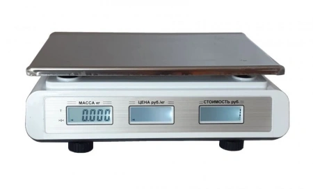Весы товарные Форт 586 (15, 2) LCD Азимут (330х115х340 мм, платформа 230х330 мм, без стойки)