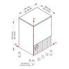 Льдогенератор (кубиковый лед, B-Qube 23 г)  Brema CB 955A HC NEW B-QUBE DP