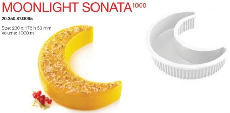 Форма кондитерская Silikomart MOONLIGHT SONATA 1000, силикон, 23*17,8*6,5(h) см
