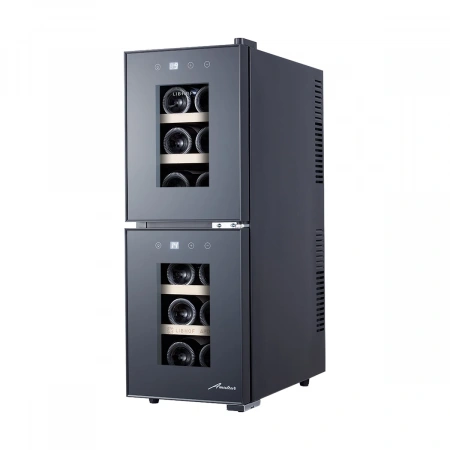 Винный шкаф двухзонный Libhof APD-12 black