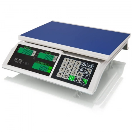 Весы торговые Mertech 326 AC-32.5 Slim LCD Белые
