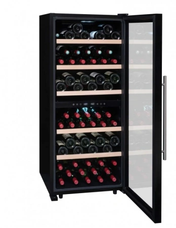 Винный шкаф двухзонный La Sommeliere SLS102DZ Black