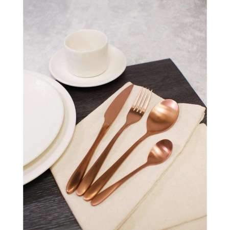 Ложка столовая P.L. Proff Cuisine 21 см матовая медь PVD Alessi-Copper