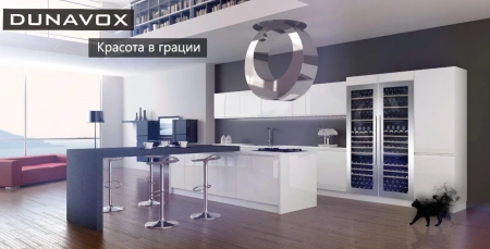 Винный шкаф трехзонный Dunavox DX-89.246TSS