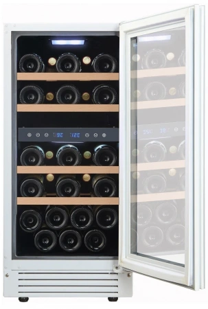 Винный шкаф двухзонный Cellar Private CP027-2TWH