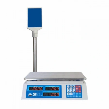 Весы товарные Форт 918B (32 кг; 5) LCD Оптима (335х110х360мм, платф. 230х330 мм, со стойкой)