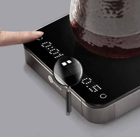 Весы Zero Hero Coffee scale-Black, with Silicone pad fdzc006