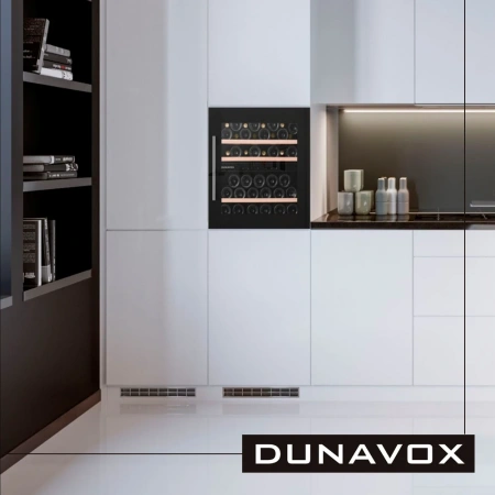 Винный шкаф двухзонный Dunavox DAB-41.83DB