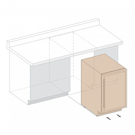 Винный шкаф двухзонный Dunavox DAU-39.121DW