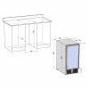 Винный шкаф двухзонный Libhof CXD-28 White
