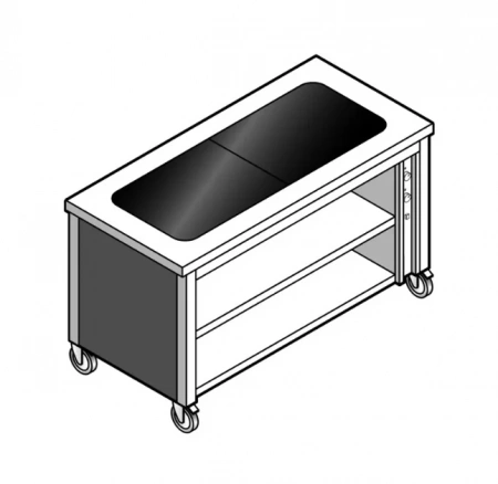 Прилавок для 1 и 2 блюд  Emainox EGVC 15 8035061
