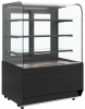 Витрина кондитерская Полюс KR70 VM 1,3-2 STANDARD открытая, горка (9005)