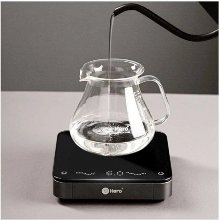 Весы Zero Hero Coffee scale-Black, with Silicone pad fdzc006