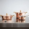 Кастрюля Paderno 15500 сталь нерж.,медь 1,6л D=16,H=8см медный,металлич. (04019006)