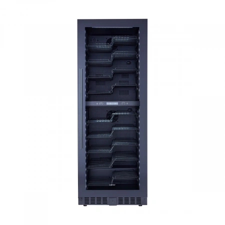Винный шкаф двухзонный Libhof EZD-104 Black