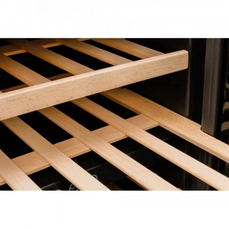 Винный шкаф двухзонный Dunavox DX-51.150DBK/DP